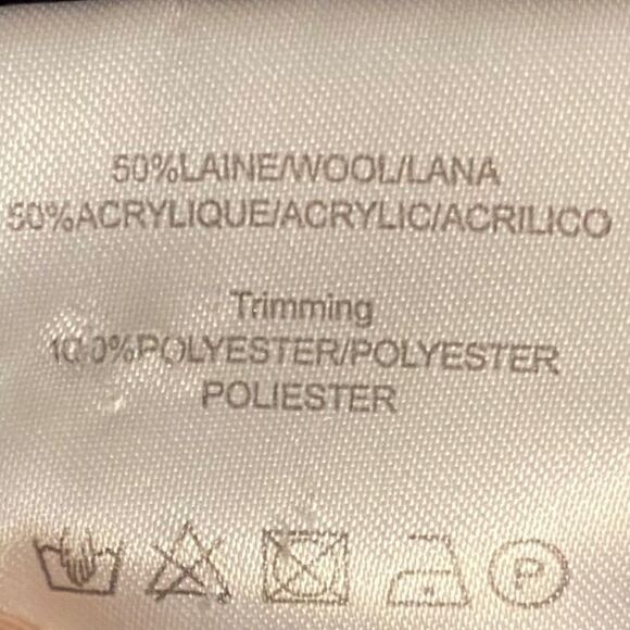 SANDRO PARIS Navy and Black Flowy Sweater Top. Sheer Back. Size 2 - Picture 6 of 6